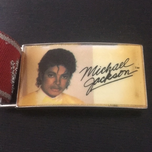 Vintage 1980’s Michael Jackson belt + buckle Lee Made in USA - Picture 5 of 5